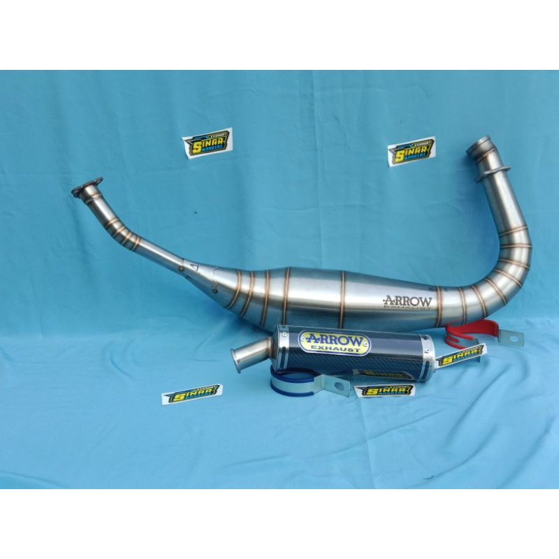 KNALPOT 2 TAK RX KING REPSOL ARROW EXHAUST