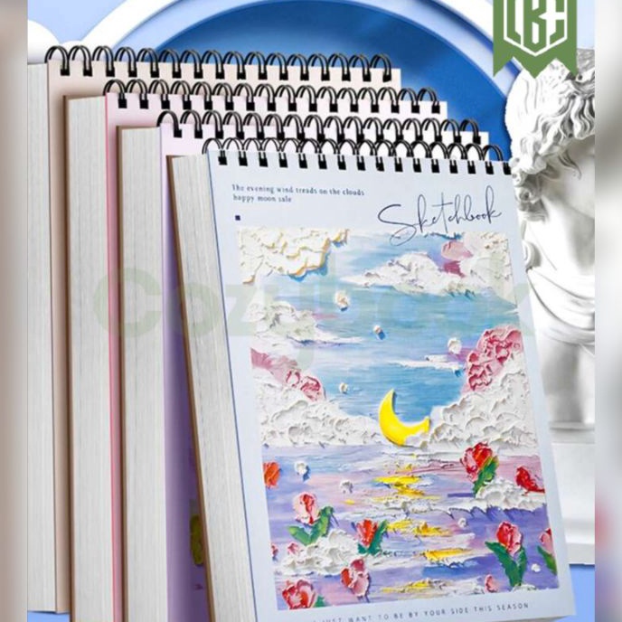 

Wah Sketchbook A4 Buku Gambar A4 BUKU Sketsa Vertikal Jilid Spiral 45 Lembar 9 Halaman