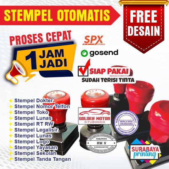 

Stempel flash otomatis perlengkapan logo kantor, lunas, tanda tangan, legalisir, nama toko custom