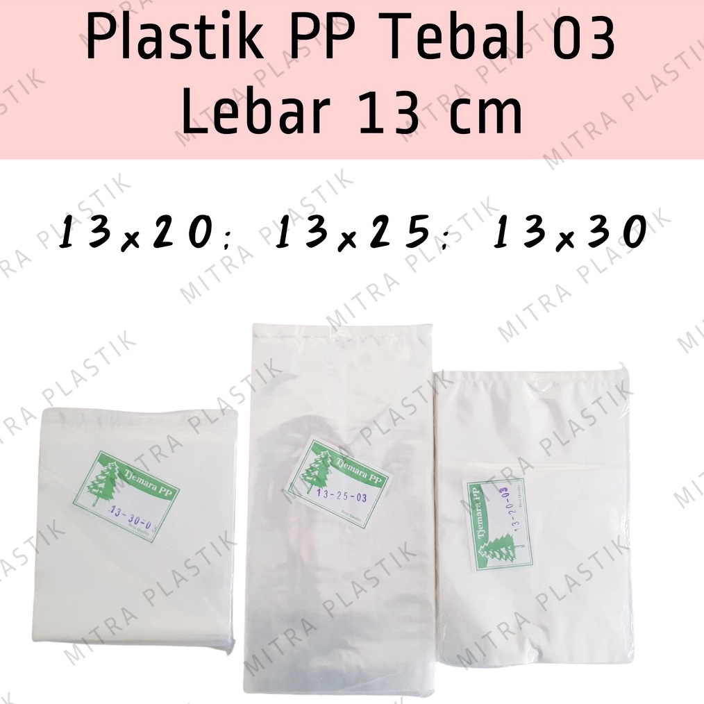 

Promo Terbatas Waktu Plastik PP Lebar 13 Tebal 3 13x2 13x25 13x3 Kantong Plastik Bening Transparan