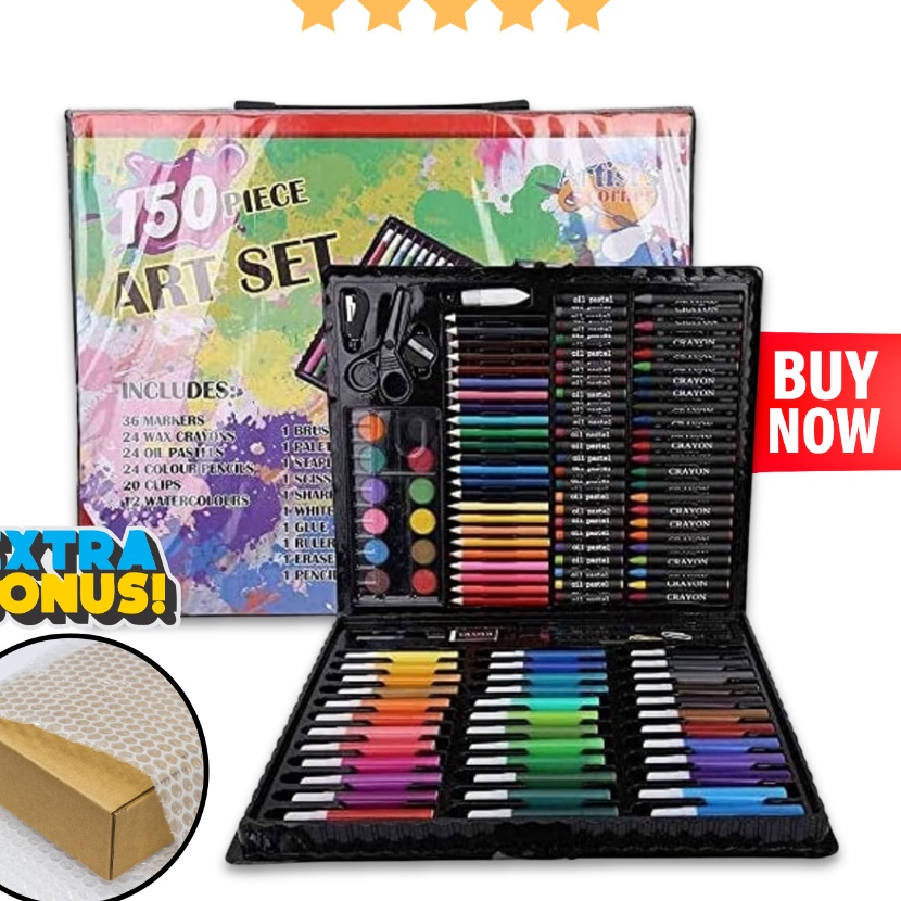 

Premium PENSIL WARNA 15PCS ALAT MENGGAMBAR ANAK SET CRAYON COLOURING SET 15PCS ART