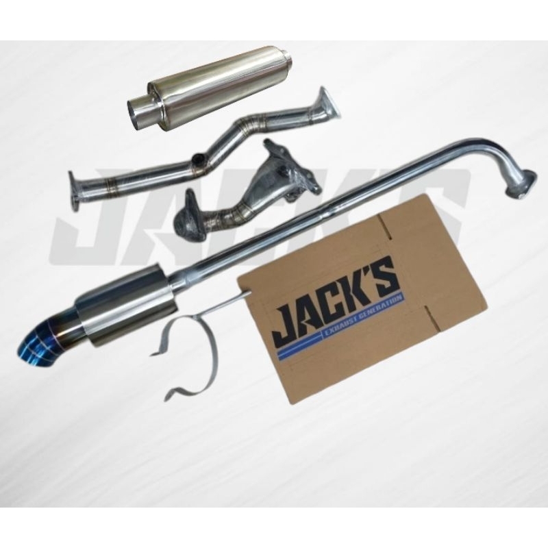 Fullset Knalpot Mobilio Downpipe frontpipe Mobilio Resonator dan bolt on Mobilio