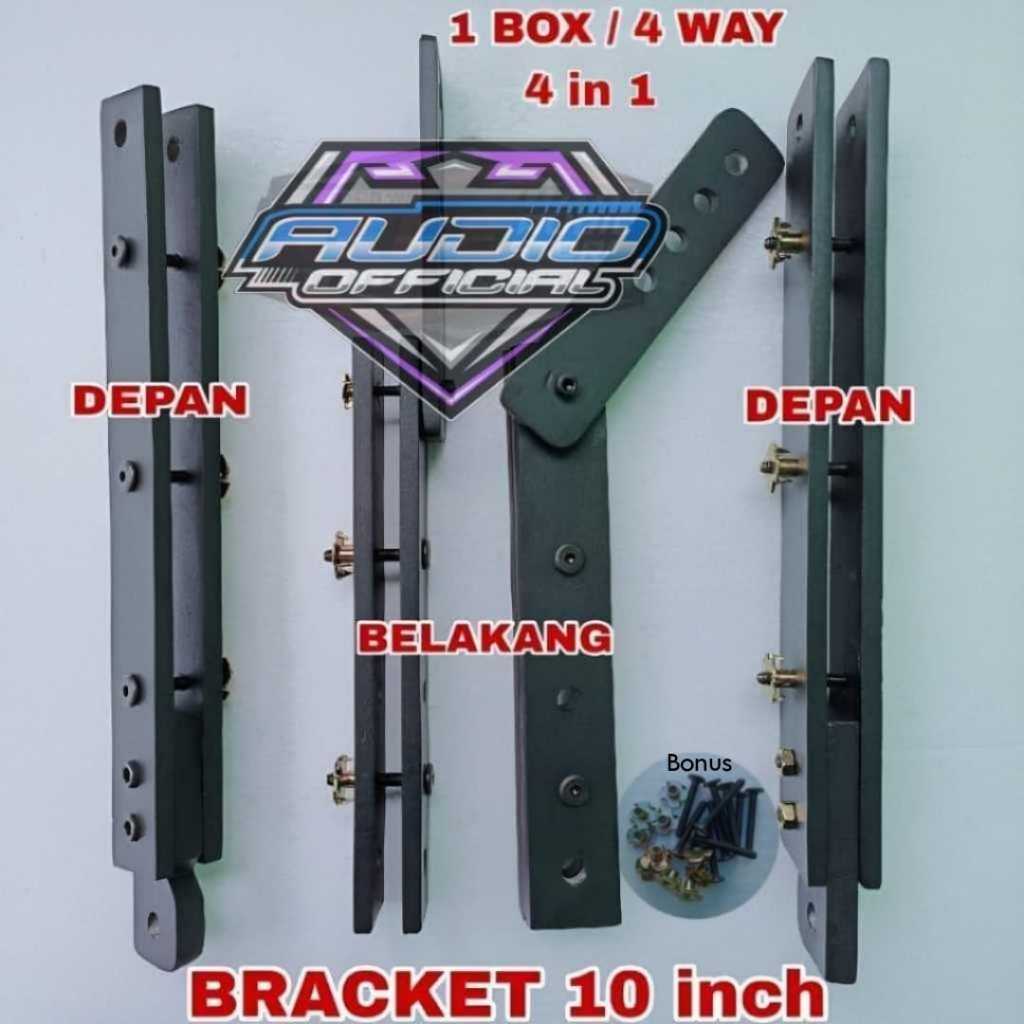 Bracket Gantung LINE ARRAY 4 WAY Ukuran Box Speaker 10'' 4in1 / Breket 10 inch 4x1 Berkualitas