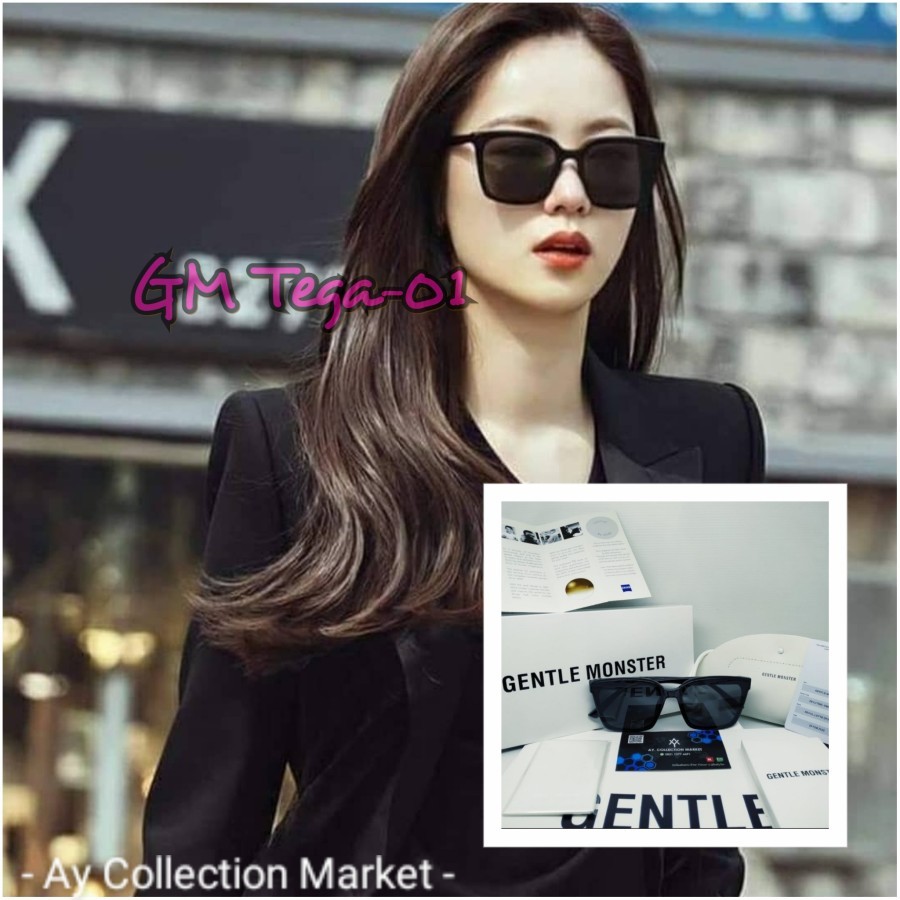 Kacamata Sunglasses Wanita Gentle Monster GM Tega Fullset Box Original