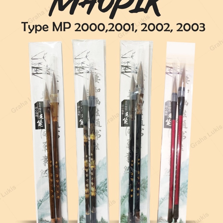 

Spesial Kuas Maopi Maopik Chinese brush Set 2