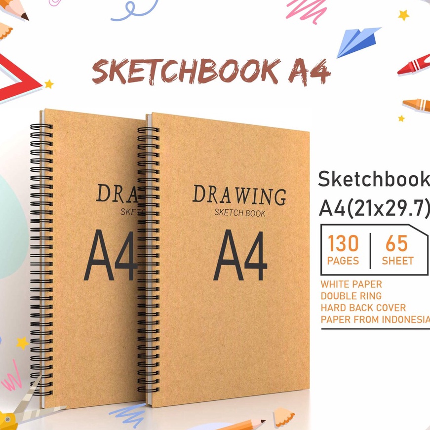 

Bonus SKETCHBOOK A4 BUKU SKETSA BUKU GAMBAR SKETSA DRAWING BOOK