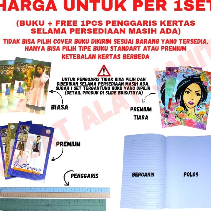 

Terkini BUKU KOSTUM COSTUM BELAJAR GAMBAR MENGGAMBAR JAHIT MENJAHIT MEMBUAT DESN SKETSA POLA JAHIT PAKAIAN BAJU CELANA DRESS COSTUME BOOK SET FREE SKALA