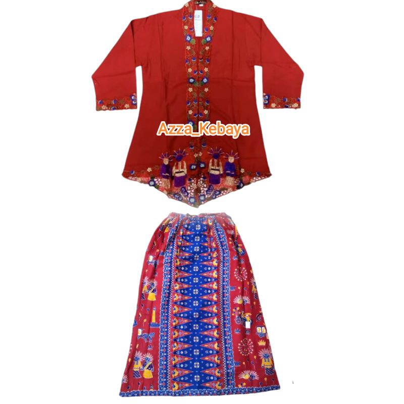 SETELAN KEBAYA ENCIM ANAK ANAK // KEBAYA ENCIM ANAK MOTIF ONDEL ONDEL // KEBAYA ENCIM ANAK ANAK