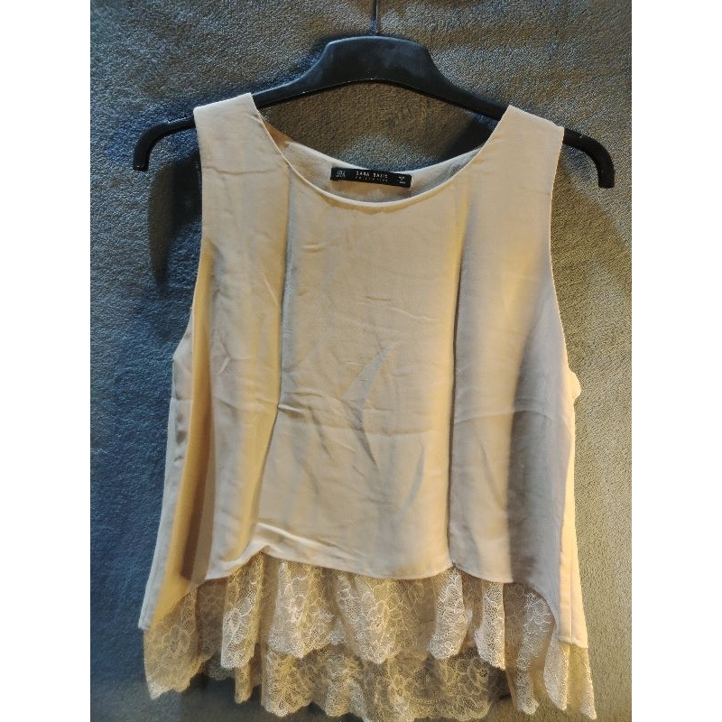 Tanktop Zara Original mix lace