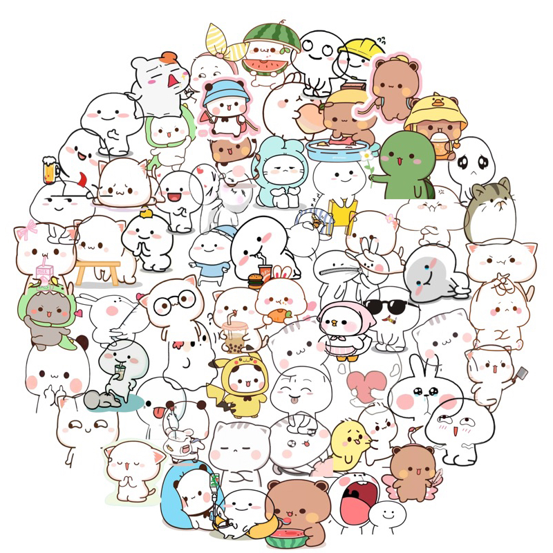 

Pentol Sticker Packs 60+ Pcs Anti Air Bahan Vinyl | Stiker Handphone / Ipad | Stiker Helm | Stiker Buku | Stiker Laptop