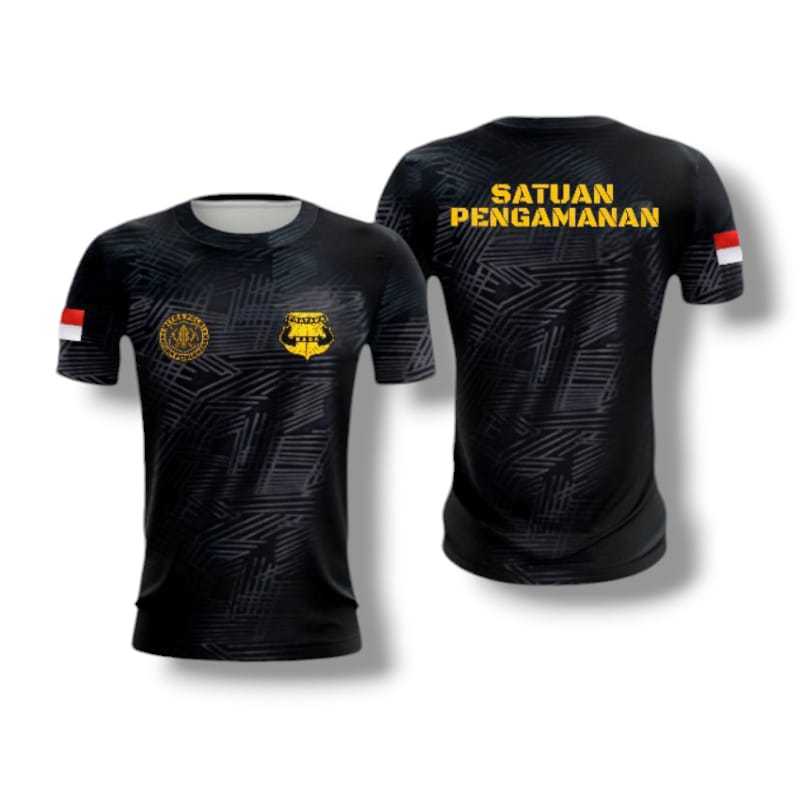 Kaos dryfit embose Satuan pengamanan tshirt dryfit embose satuan pengamanan