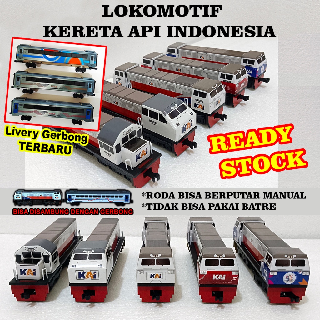 Diskon Kilat Kereta Api Indonesia  Lokomotif Kereta Api Handmade