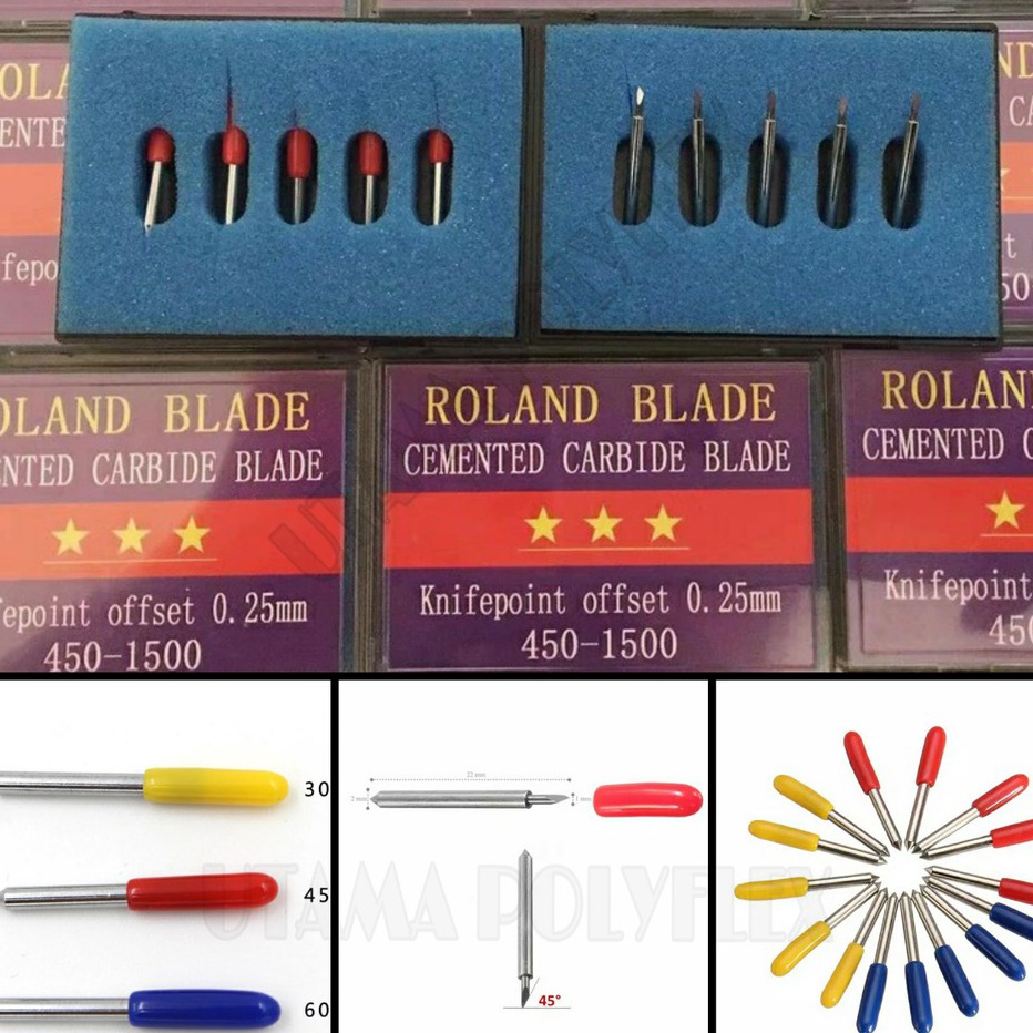 

SUPER HOT Roland Blade Jinka Teneth Mata Pisau Mesin Cutting Sticker Vinyl Polyflex Jarum Mesin Cutting