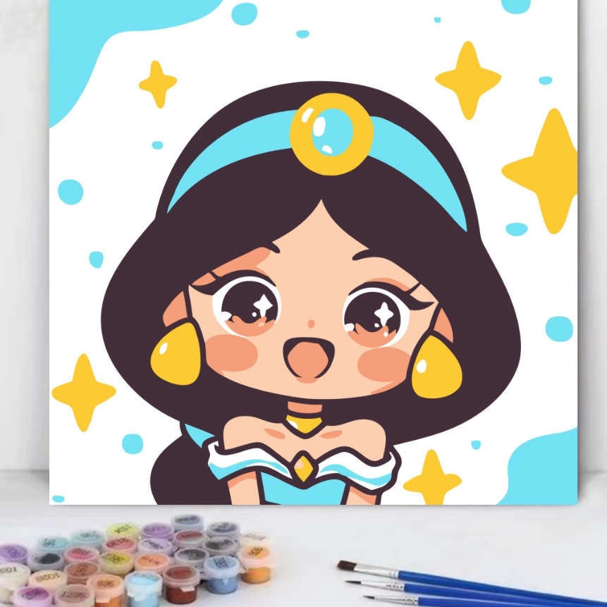 

KI3 Canvas Painting By Number Melukis Mewarnai Kanvas Nomor Prakarya Anak