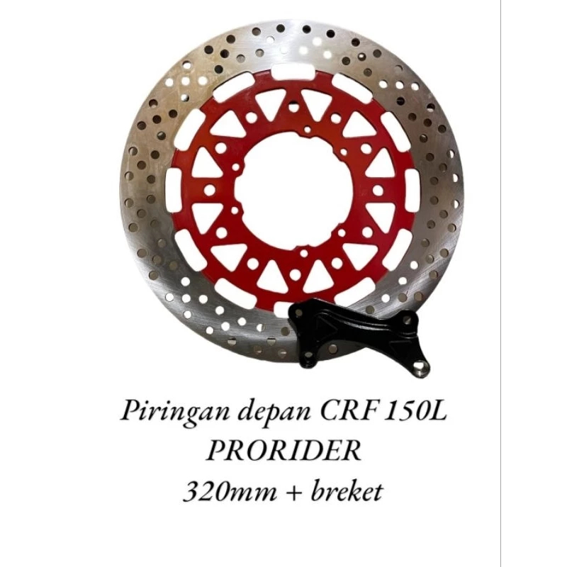 disk piringan cakram depan crf lebar plus breket pnp piringan cakram crf supermoto