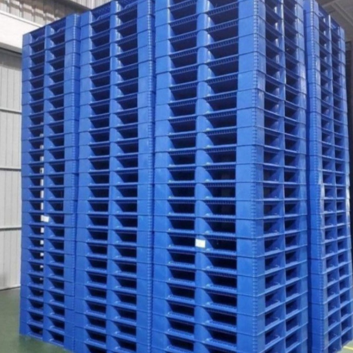 

FG2 palet plastik buat tatakan bekas pakek warna biru 11x11x15