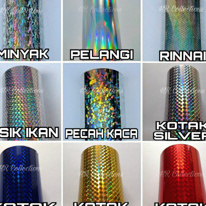 

KP8 Stiker Sticker Lure 3D Hologram 1cm X 1cm