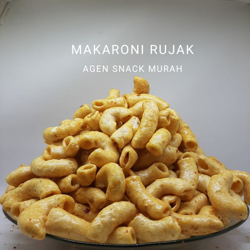 

MAKARONI RUJAK 500GR (1/2KG) - KERUPUK MACARONI PEDAS RUJAK