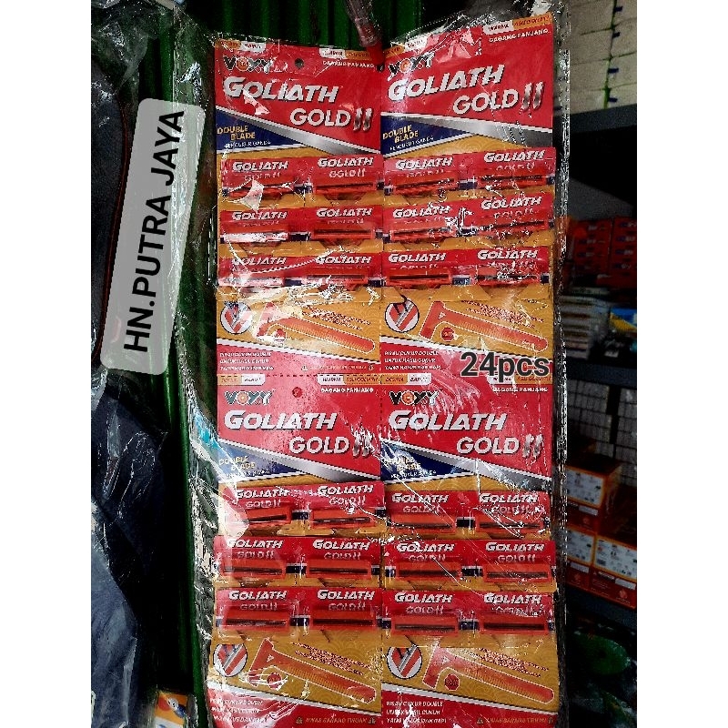 cukuran kumis/jenggot goliath GOLD II 24 Pcs