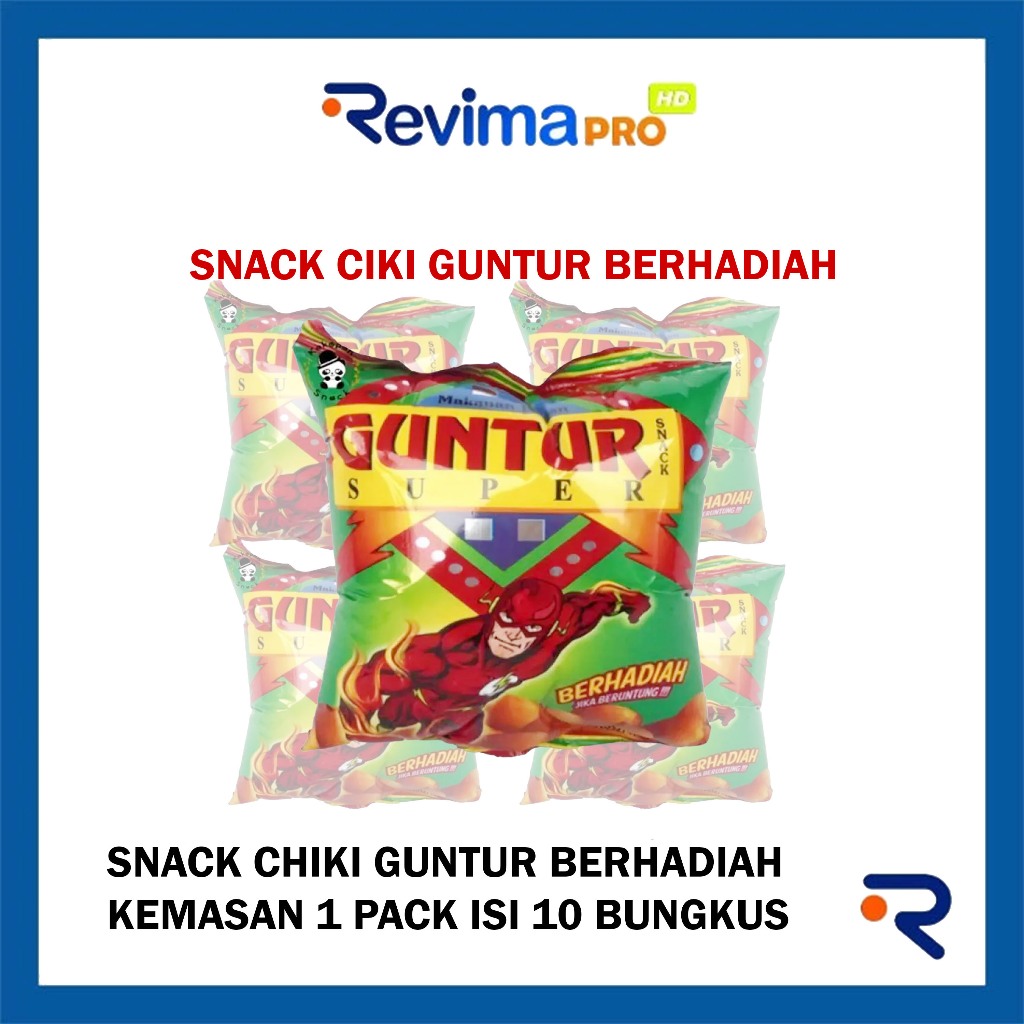 

Snack Ciki GUNTUR Berhadiah Kemasan 1 Pack Isi 10 Bungkus