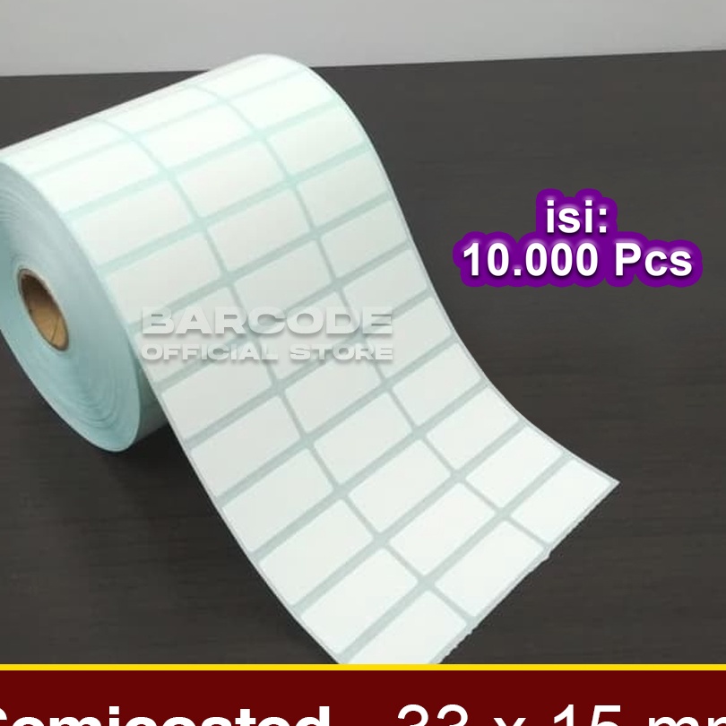 

FG2 Kes Stiker 33 x 15 mm 33x15mm 33x15 Label Barcode Semicoated 3 Isi 1 Pcs