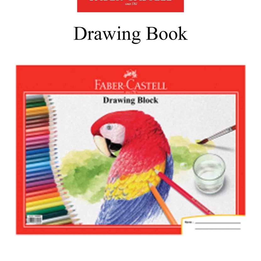 

Pilihan Buku Gambar Faber Castell Drawing Book Ukuran A4 Motif Parrot Burung Kakak Tua Isi 2 lembar