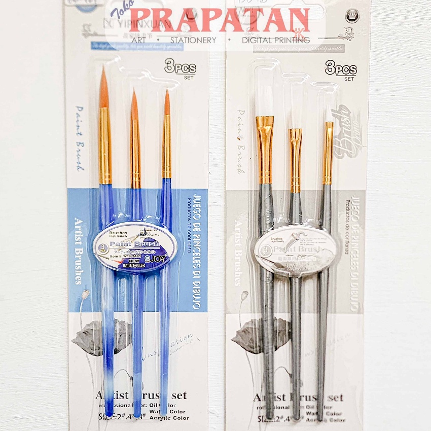 

KI3 Kuas Lukis Yipinxuan Hokka Set 3pcs Paint Brush Set