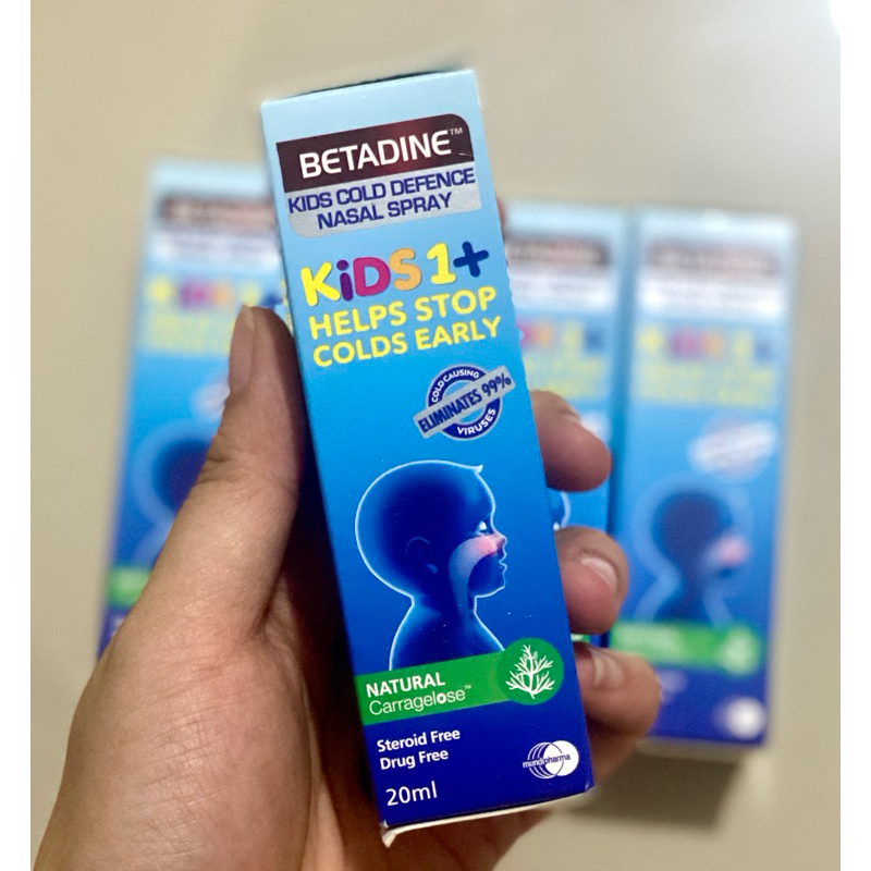 BETADINE KIDS COLD DEFENCE NASAL SPRAY KIDS 1+ HELPS STOP COLDS EARLY NASAL SPRAY ANAK MALAYSIA SPRA