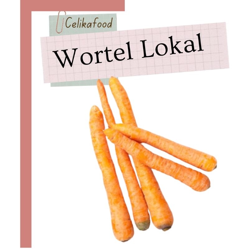 

Wortel lokal 250 gr sayur masakan carrot vegetable fresh