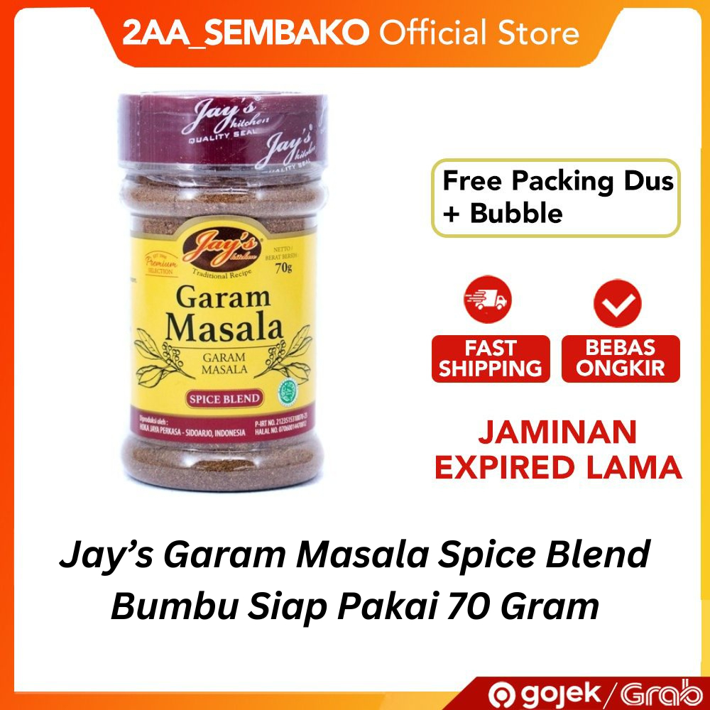 

Jay's Garam Masala Spice Blend Bumbu Siap Pakai 70 Gram