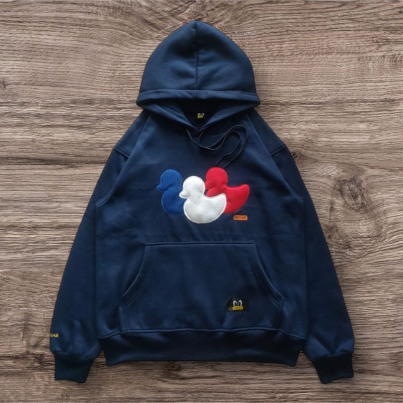 HOODIE PANCOAT NAVY BORDIR FULL TG LBEL