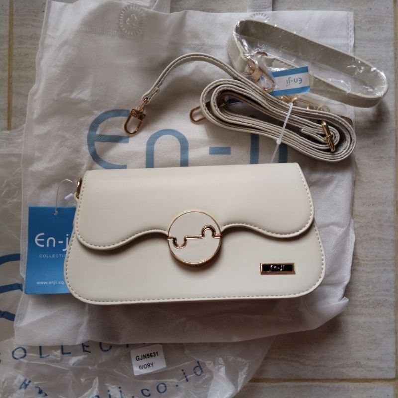 [NEW BUKAN PRELOVED] Enji tas slempang nima ivory slingbag