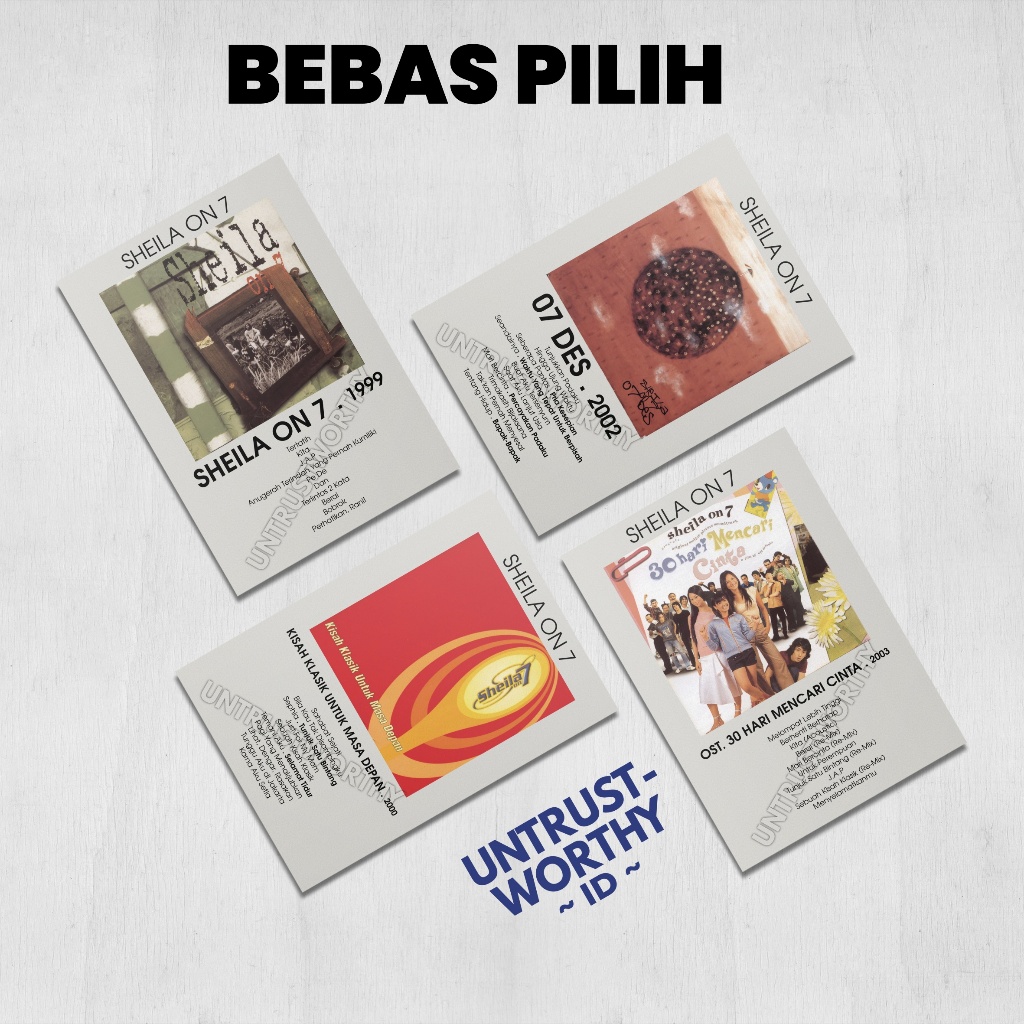 Poster Sheila On 7 Album Ukuran A5 (4-10pcs)