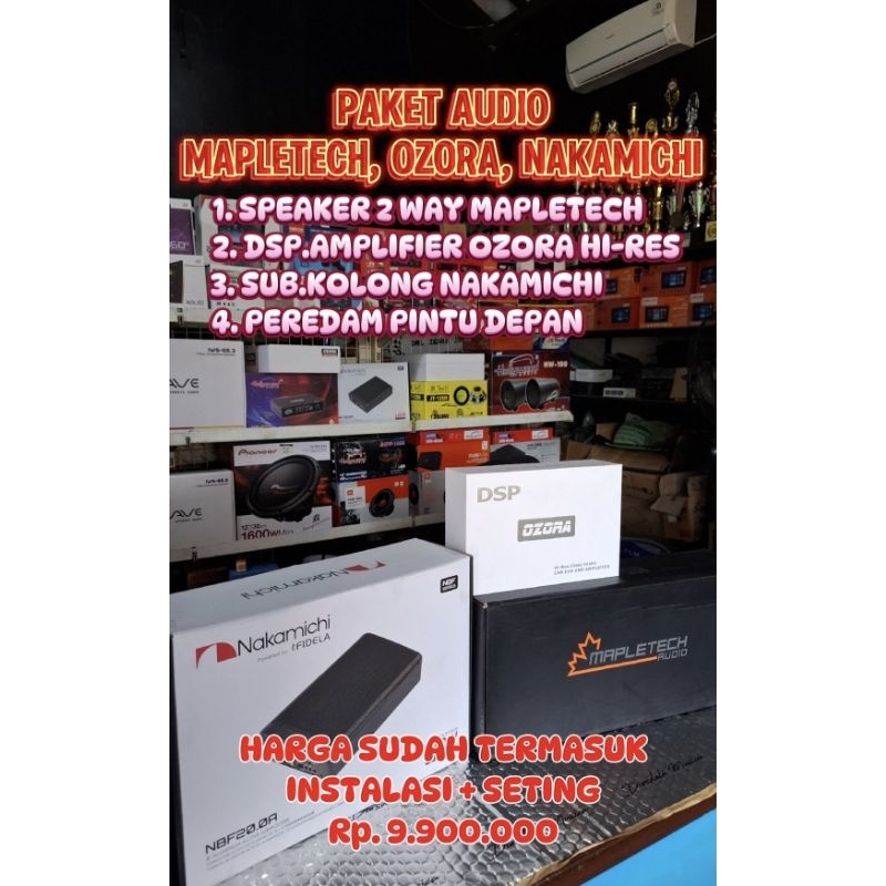 PAKET AUDIO DSP.AMPLIFIER MAPLETECH, OZORA,NAKAMICHI