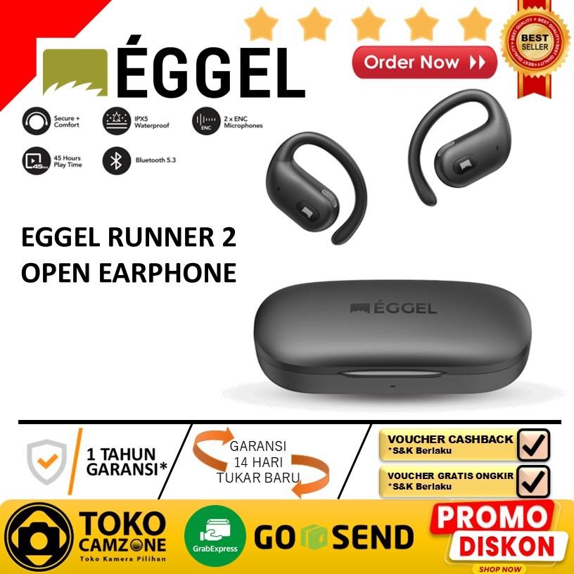 Eggel Runner 2 Open Ear Air Conduction Sports Earphone