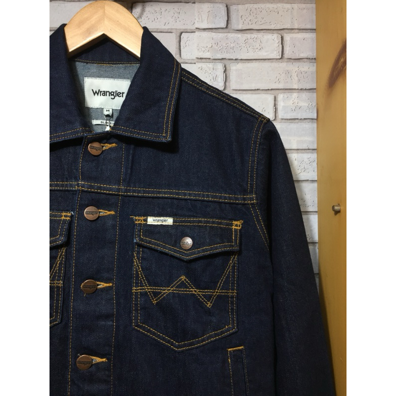 Jacket Original Wrangler Trucker Jacket Slim Navy • Size M