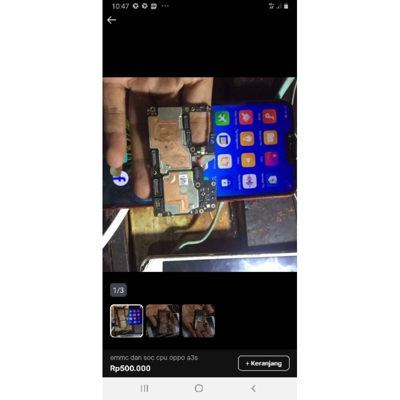 emmc cpu oppo a3s