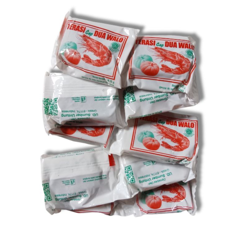 

Terasi udang cap dua walo (per renceng isi 10pcs)