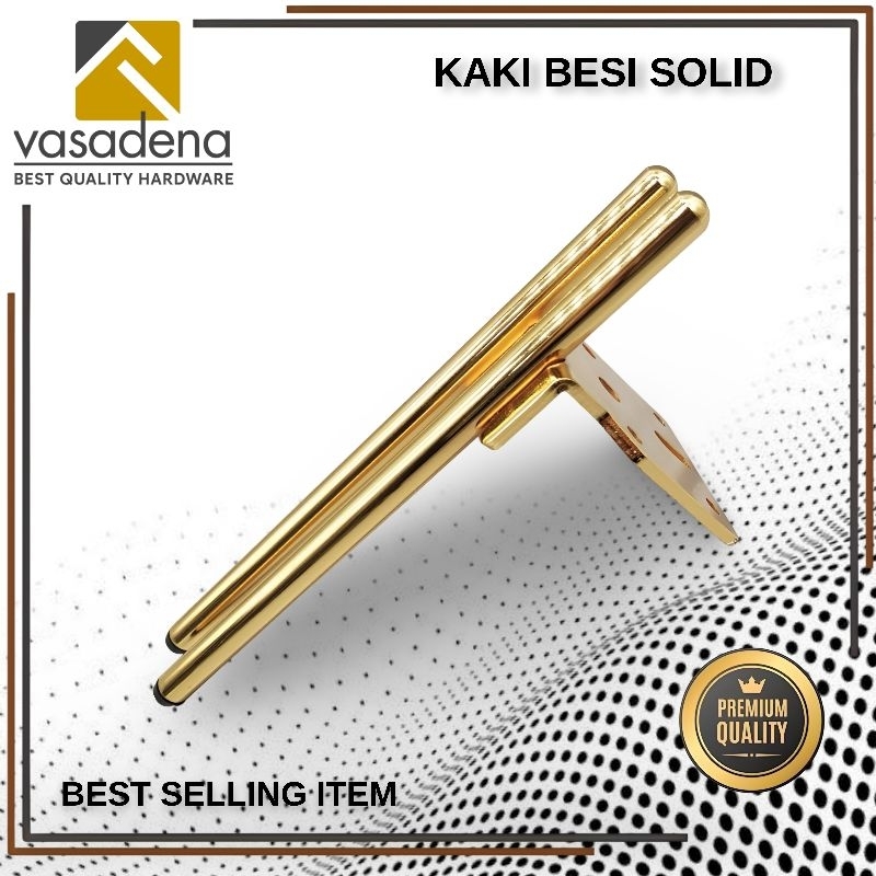 Awet H026 Kaki Sofa Besi Padat Gold 15Cm / Kaki Besi Premium / Kaki Kursi / Kaki Bufet / Kaki Meja