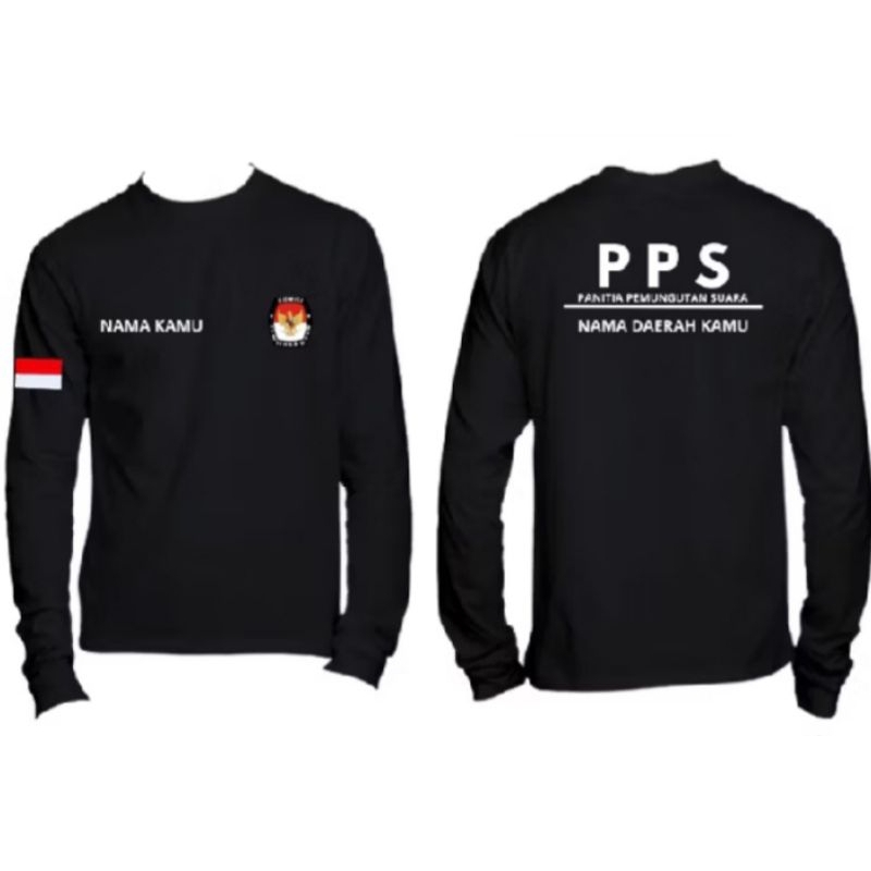 KAOS LENGAN PANJANG PPS 2024 FREE NAMA