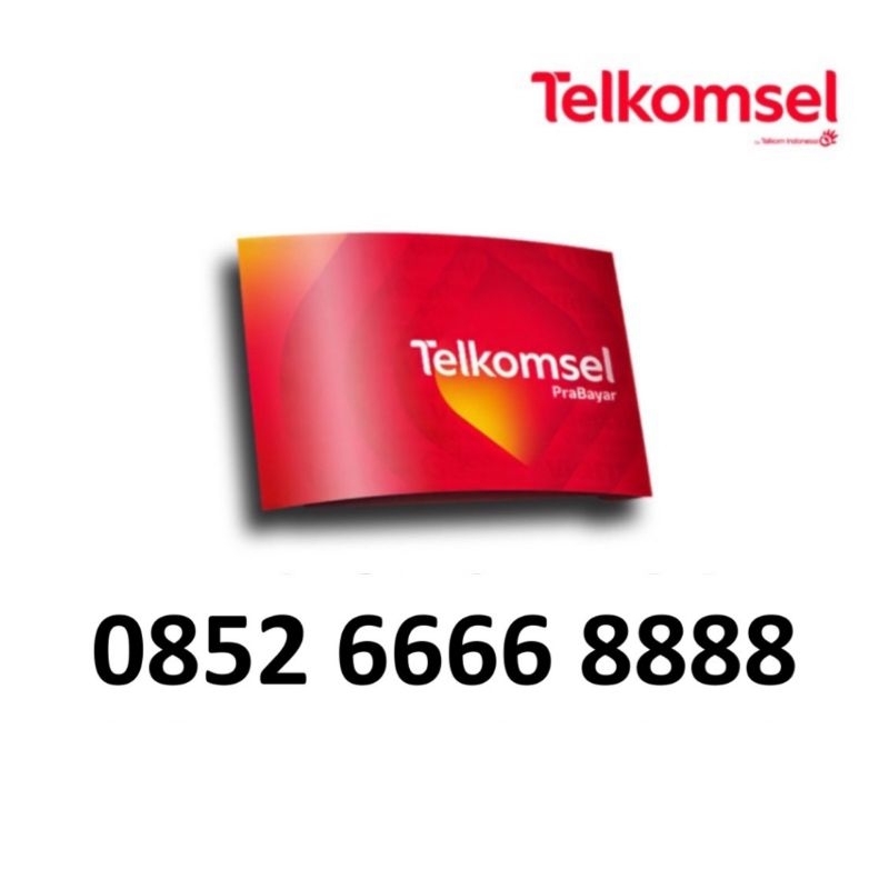 Nomor Cantik Telkomsel Double Kwartet 0852 6666 8888