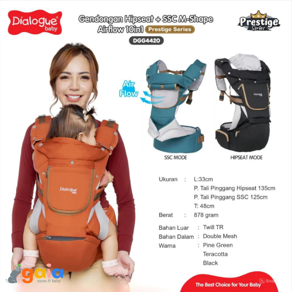 Dialogue Baby Hipseat+SSC 10in1 Prestige