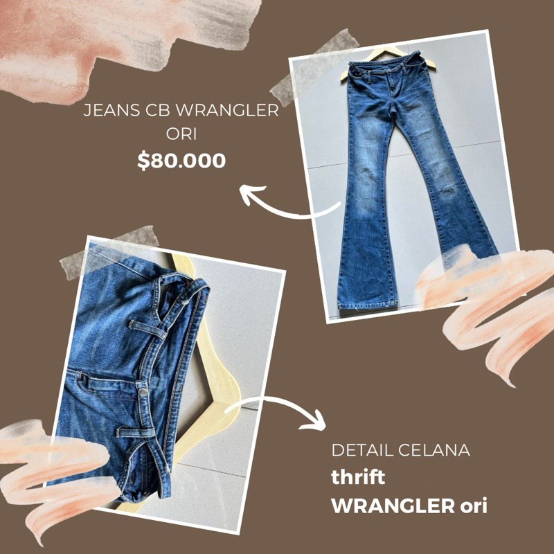 Celana Thrift Cutbray Wrangler