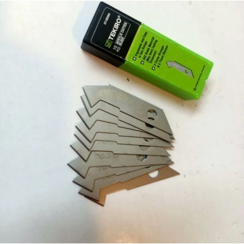

Tekiro Isi Mata Pisau Acrylic isi 10 pcs / Refill isi pisau Akrilik isi 10pcs