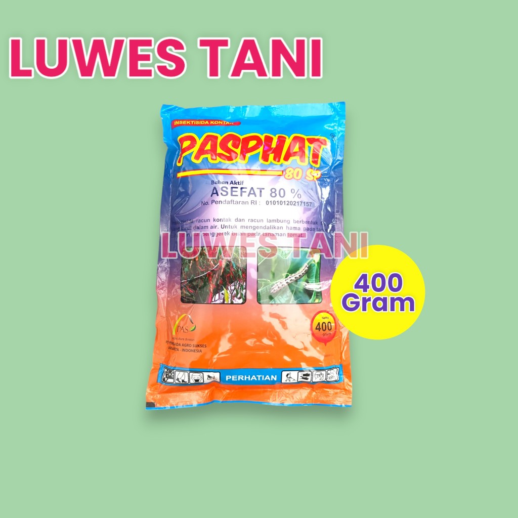 PASPHAT 80WP 400GR bahan aktif asefat 80% Phaspat