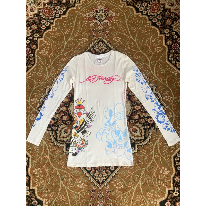 ❌SOLD❌ Ed hardy by cristian audigier longsleeve women | Y2k shirt | Y2k girl