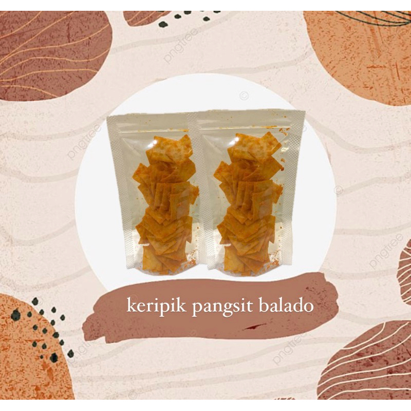 

keripik pangsit balado