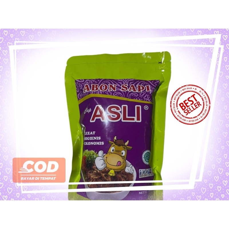 

Abon sapi cap asli 100% daging sapi kemasan 1kg