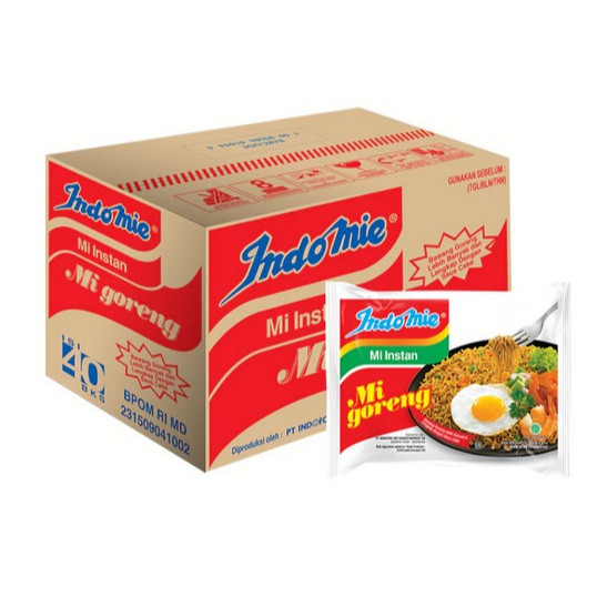

Indomie goreng 1dus Paket 1 Karton isi 40pcs
