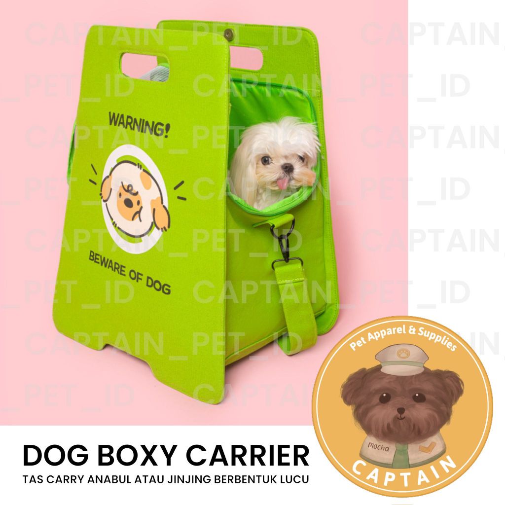 BOXY PET CARRIER TAS HEWAN PELIHARAAN GENDONGAN ANJING KUCING LUCU PET CARGO PET TRAVEL BAG